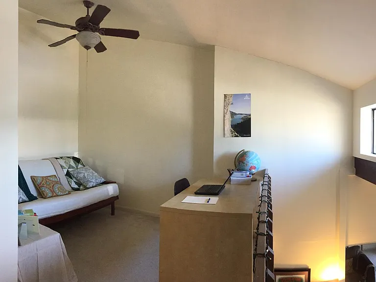 Loft area for home office and/or fitness space.