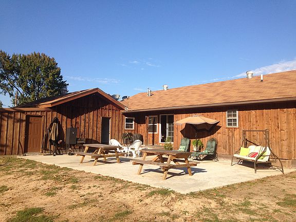 large concrete patio