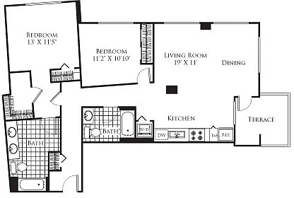Floor plan 2 Bedroom FP 30