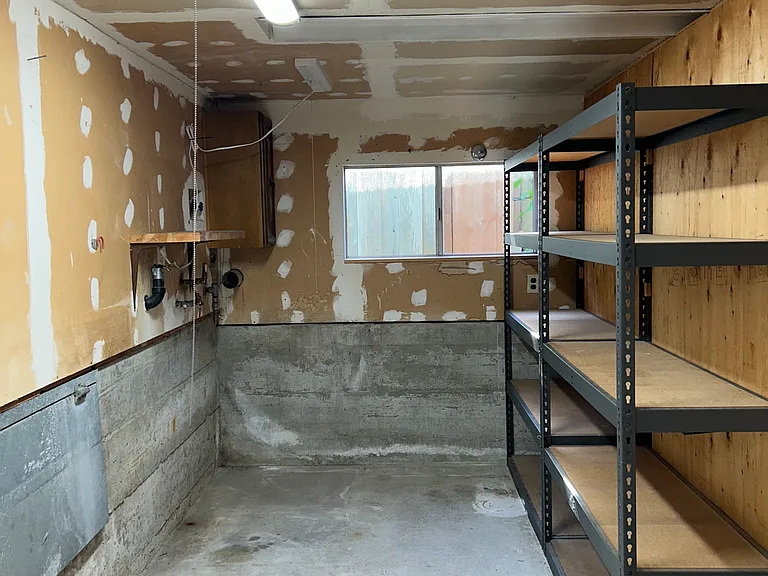 Garage storage and hookups