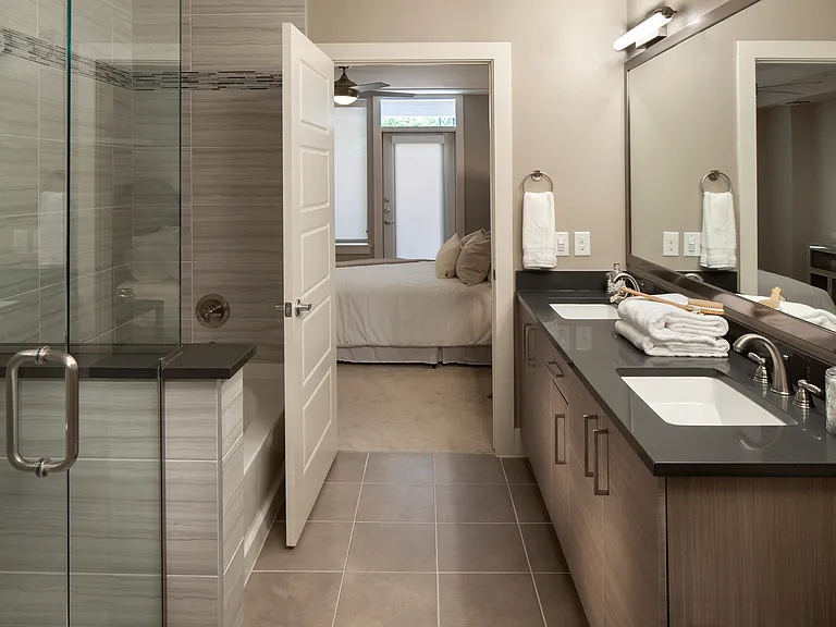 Bathroom and bedroom