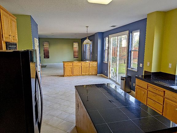 Looking into family room from kitchen