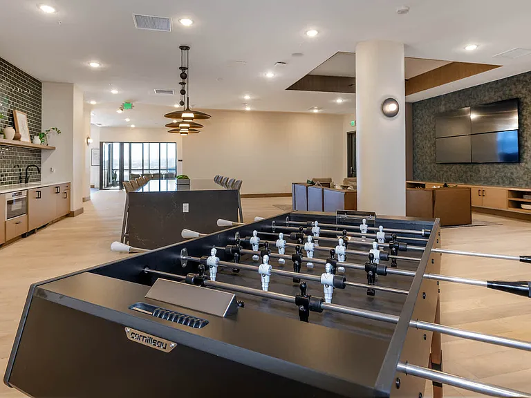 Resident Lounge with Foosball Table