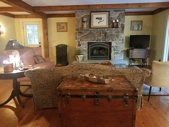 Warm up by the fireplace.