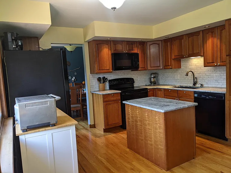 Large Kitchen with Granite Countertops