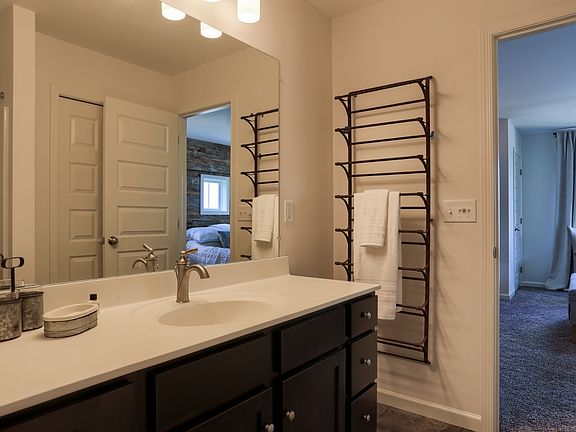 Full bathroom in the Ambrook model from Garman Builders