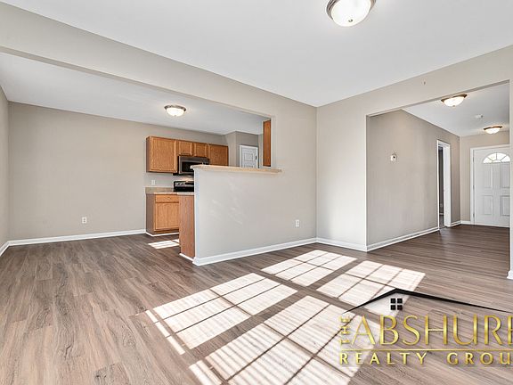 First floor living room with luxury vinyl plank flooring