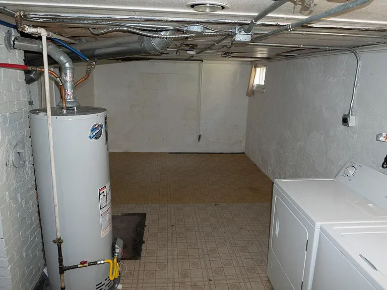 Basement Southside with washer and dryer.