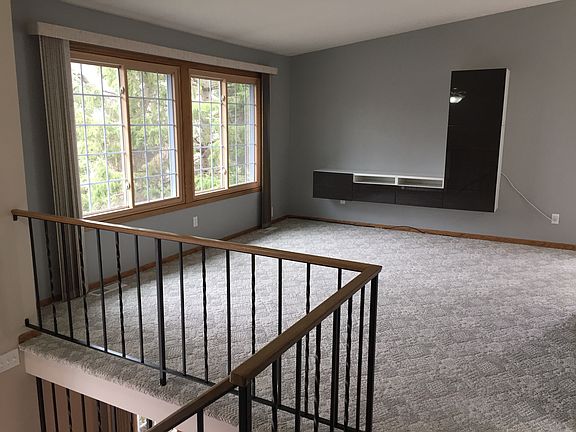 Living room- shelving on wall was removed