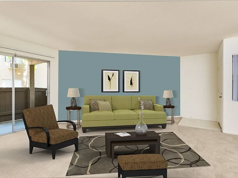 Classic Package living room with carpet