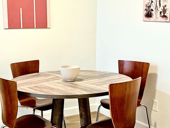 Dining area by the kitchen