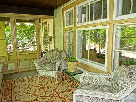 Timeless Screened Front Porch