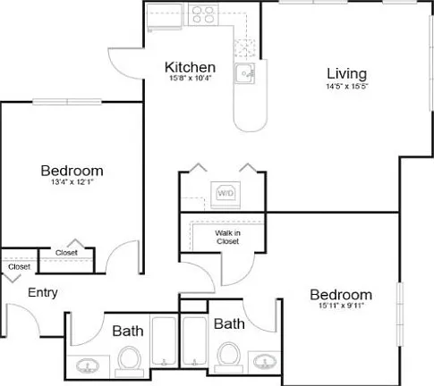 Floor plan 2h2 Floor plan 2h2