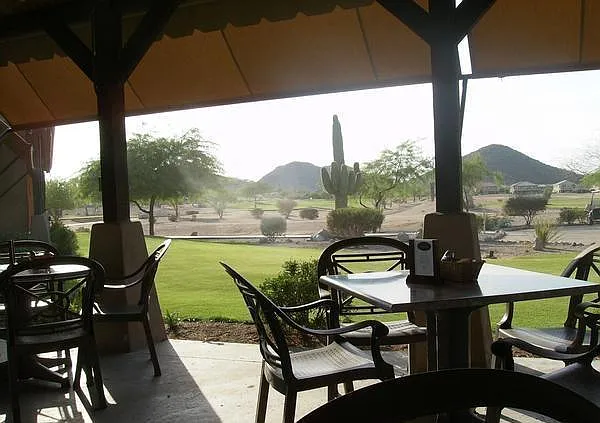 View from the TERRACE for dining at the golf course!