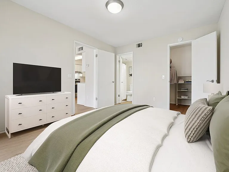 Renovated Package I bedroom with hard surface flooring