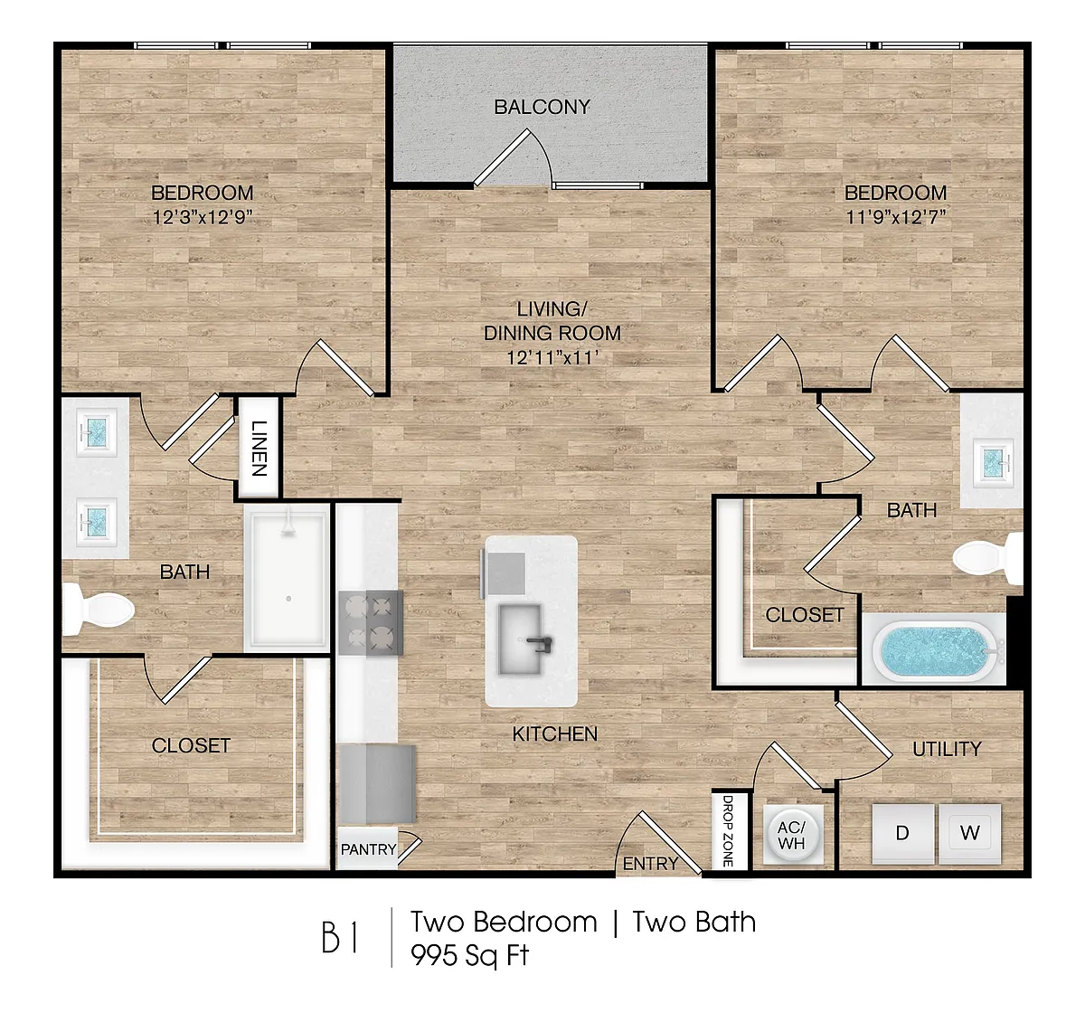 Floor plan B1