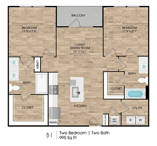 Floor plan B1