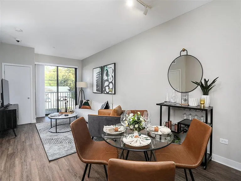 Phase I (1200 Broadway) Model Dining and Living Room