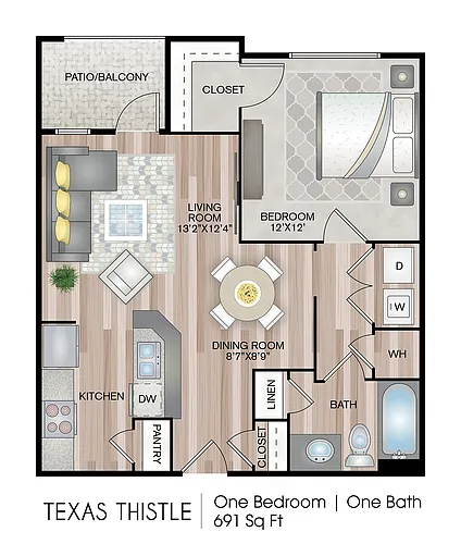 Floor plan Texas Thistle Premium Upgrade