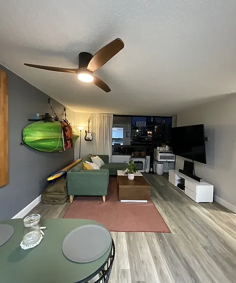 living room from kitchen