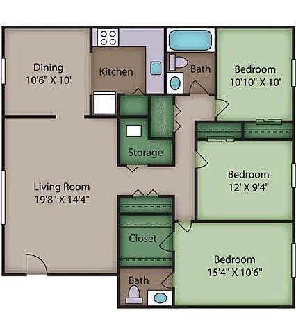 Floor plan Oak
