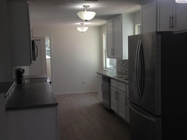 looking from dinning area to laundry