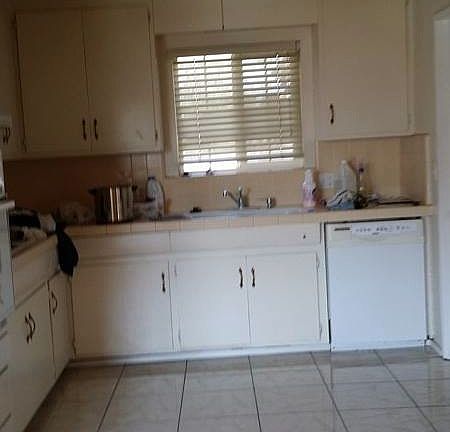 Kitchen -- being cleaned
