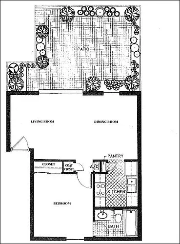 Floor plan 1 Bedroom