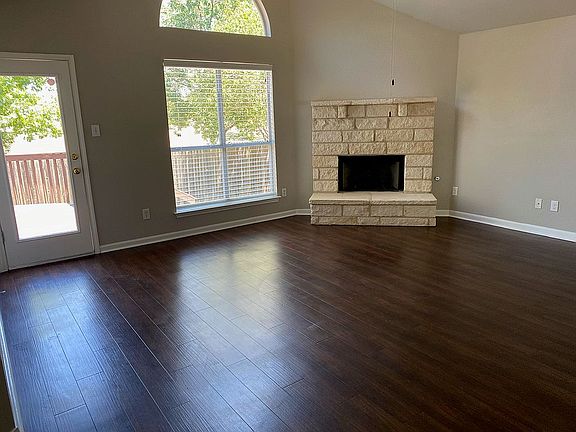 Stone fireplace 