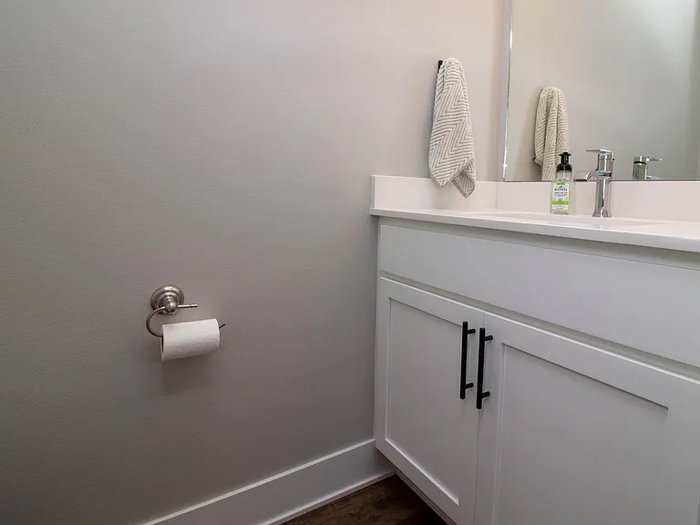 first floor powder room