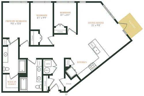 Floor plan C2B