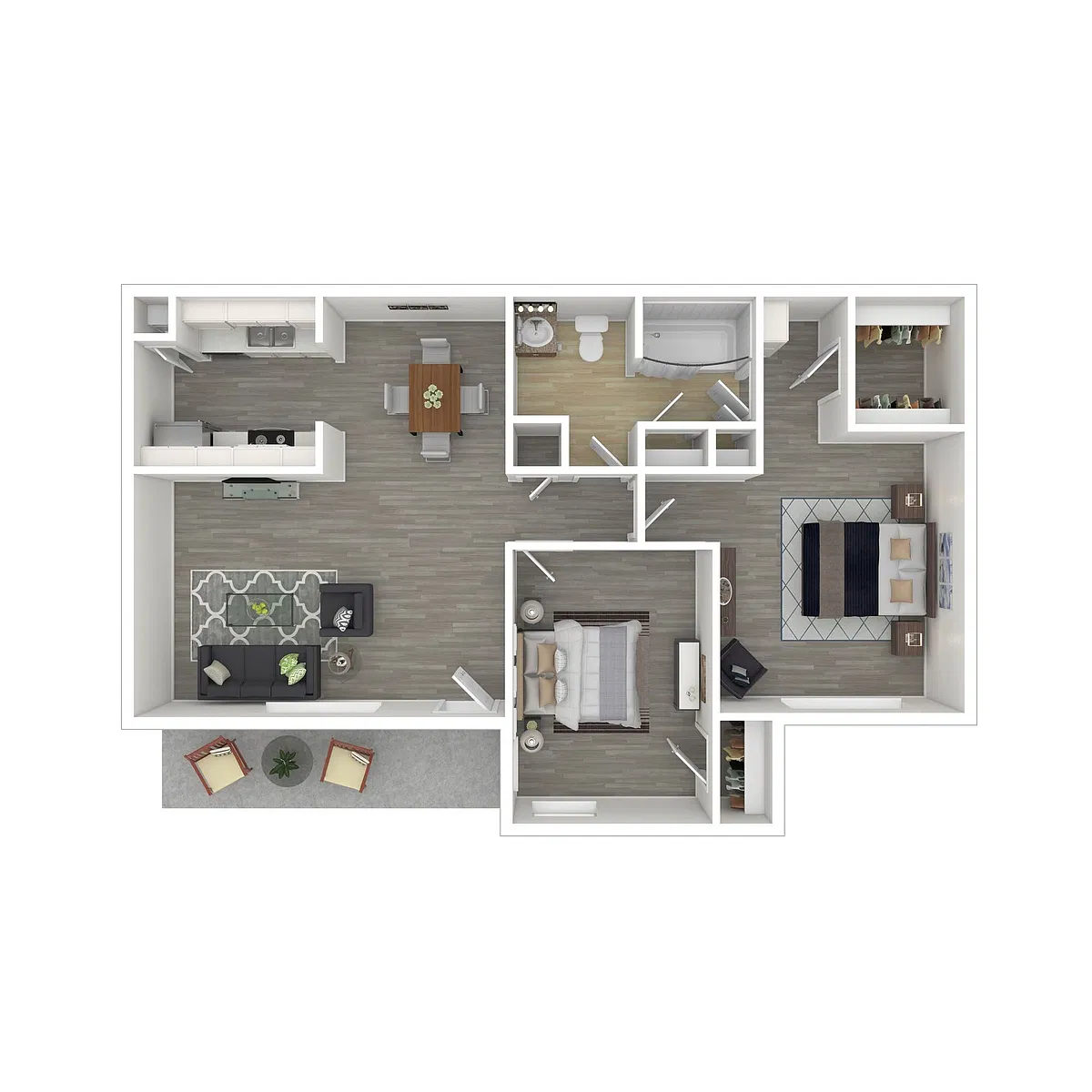 Floor plan Two Bedroom