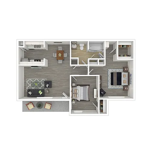 Floor plan Two Bedroom