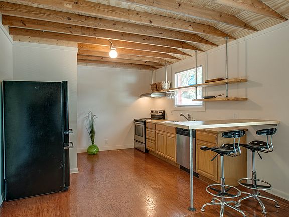 Open layout, custom kitchen