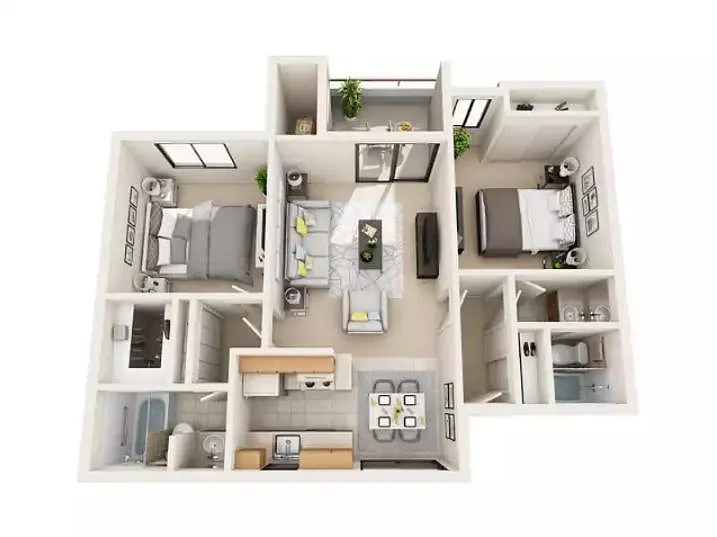 Floor plan B2U