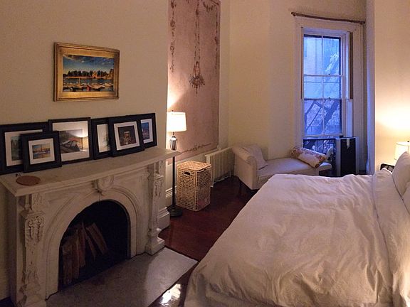 Marble fireplace bedroom