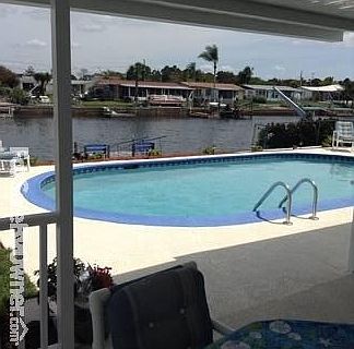 Pool by canal