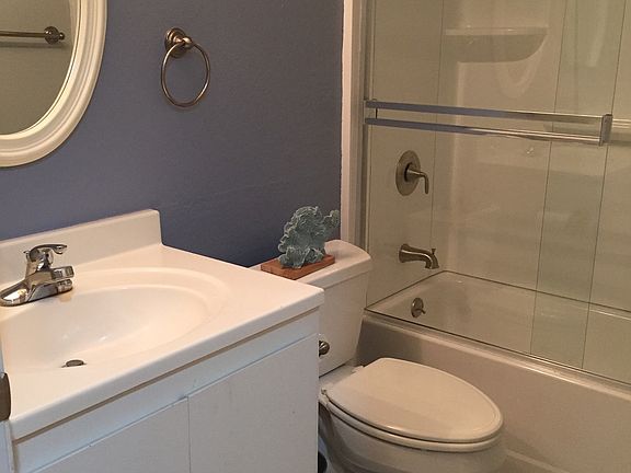 Just remodeled bathroom with brand new tub and floor