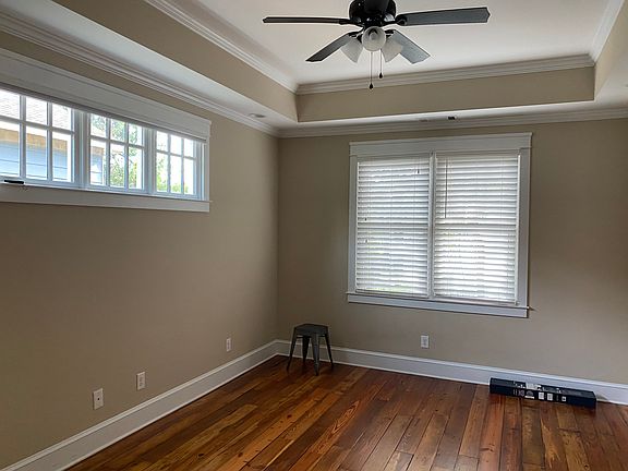 Master bedroom with ceiling fan