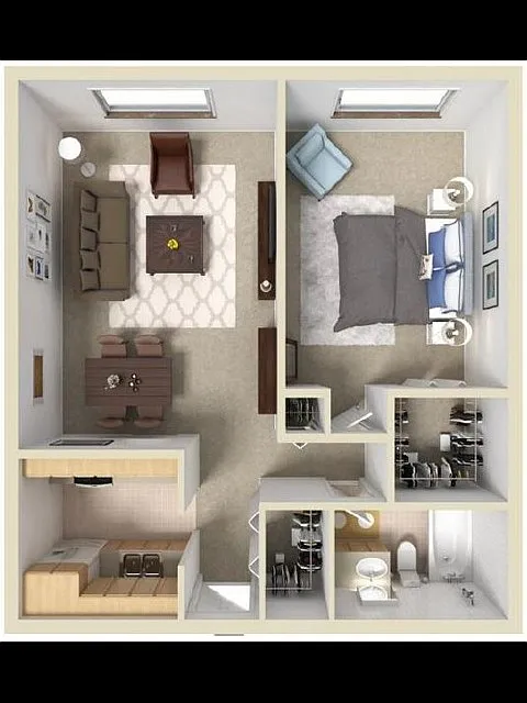 Floor plan A2 1X1