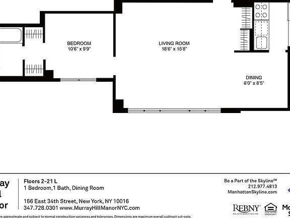 2nd image of 166 E 34th St #1412