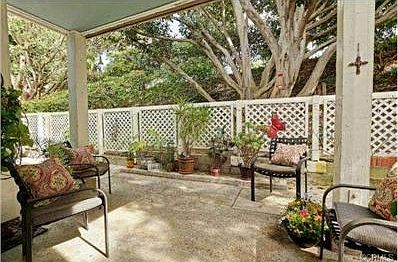 Portion of patio directly outside living room