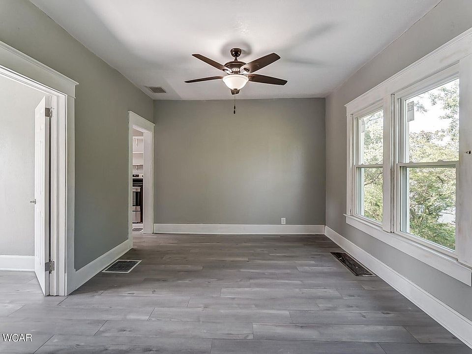 1st floor with new ceiling fan