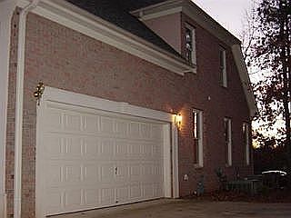 Garage side of house