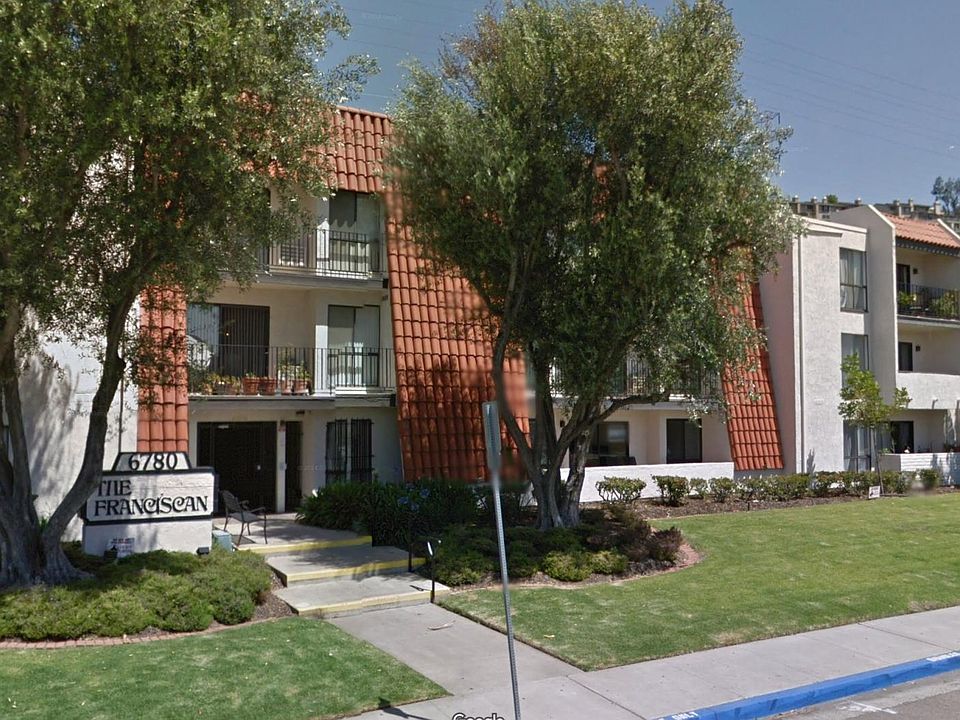 Front Entrance to The Franciscan - 6780 Friars Road, San Diego, CA 92108