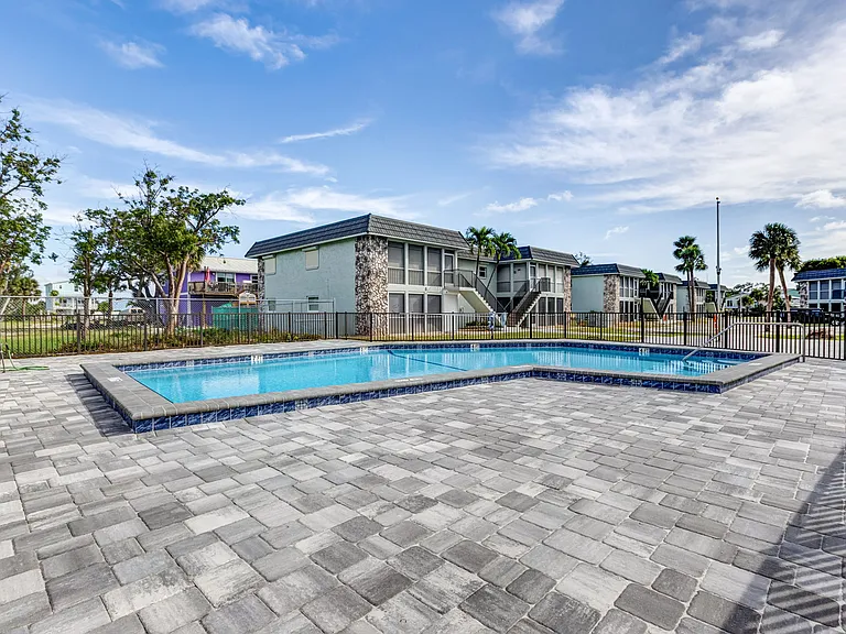 Enjoy the newly refinished pool area. Pool furniture will be arriving soon!