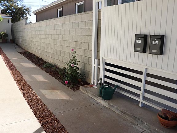 Carport and mailboxes
