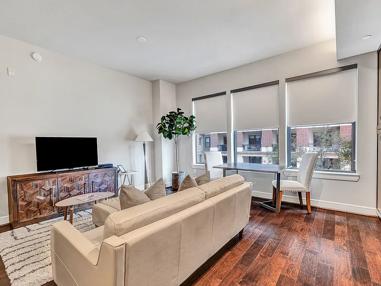 A relaxing living room designed with comfort in mind.