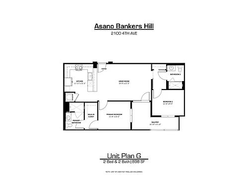 Floor plan Plan G