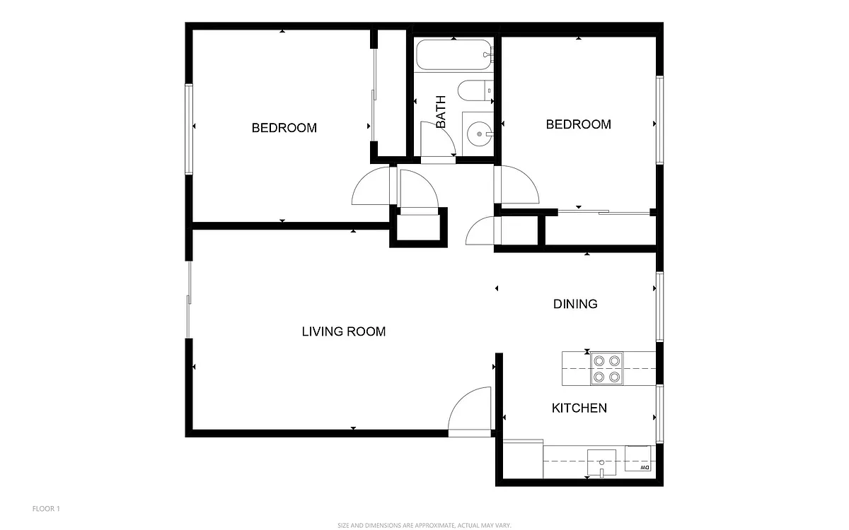 Floor plan 2 Bedroom